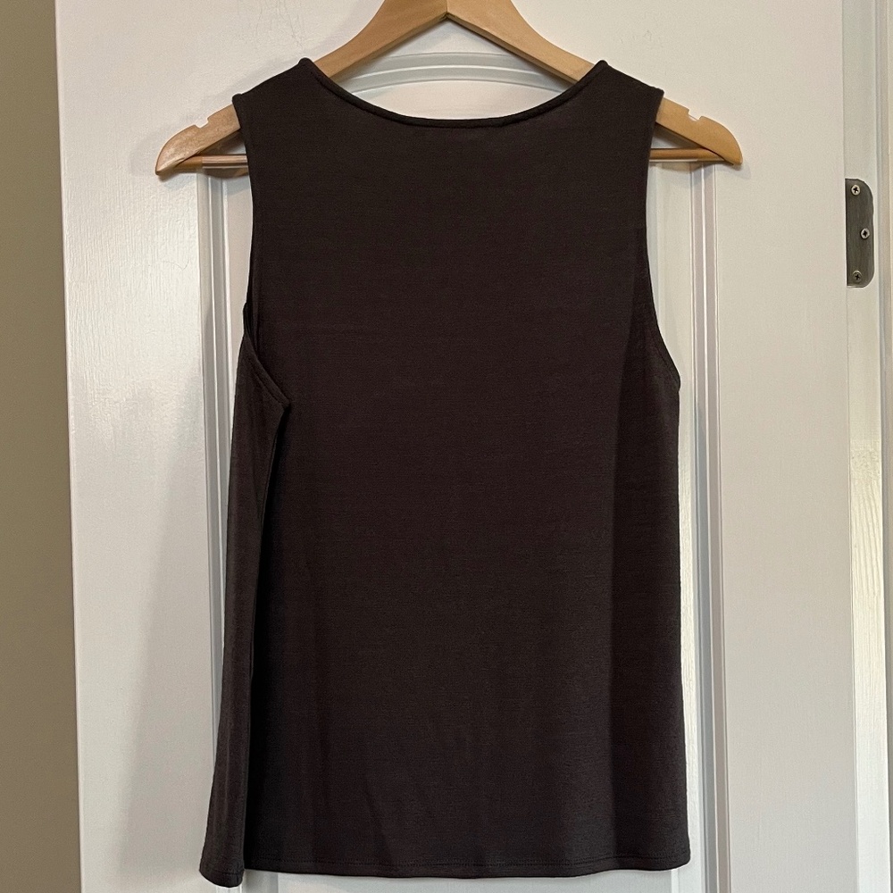 NWT 41 Hawthorn Women’s Rylee Twist Neck Knit Top – Dark Grey – Small Petite - Picture 4 of 8